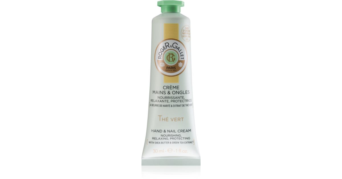 Roger Gallet Thé Vert creme protetor nutritivo para mãos e unhas para