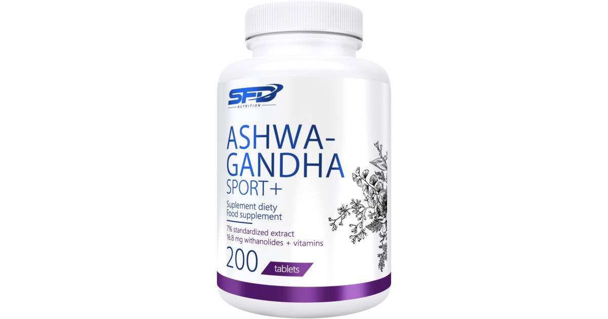 SFD Nutrition Ashwagandha Sport zwiększenie wydolności fizycznej