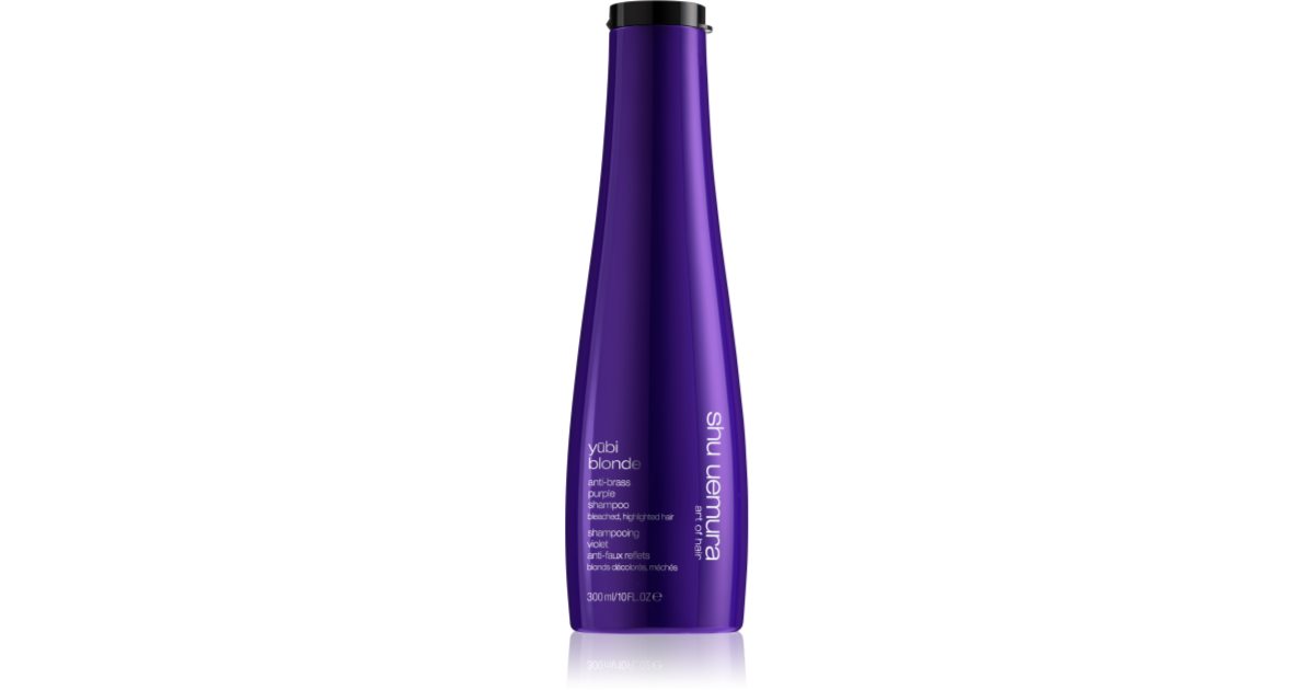 Shu Uemura Yūbi Blonde purple shampoo neutralising yellow tones