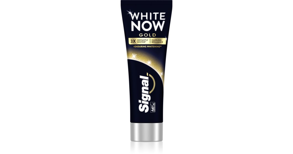 Signal White Now Gold Toothpaste Notino Co Uk