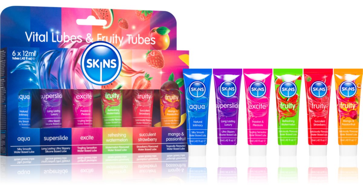 Skins Vital Fruity Lubes Lubricant Gel Set Notino Co Uk