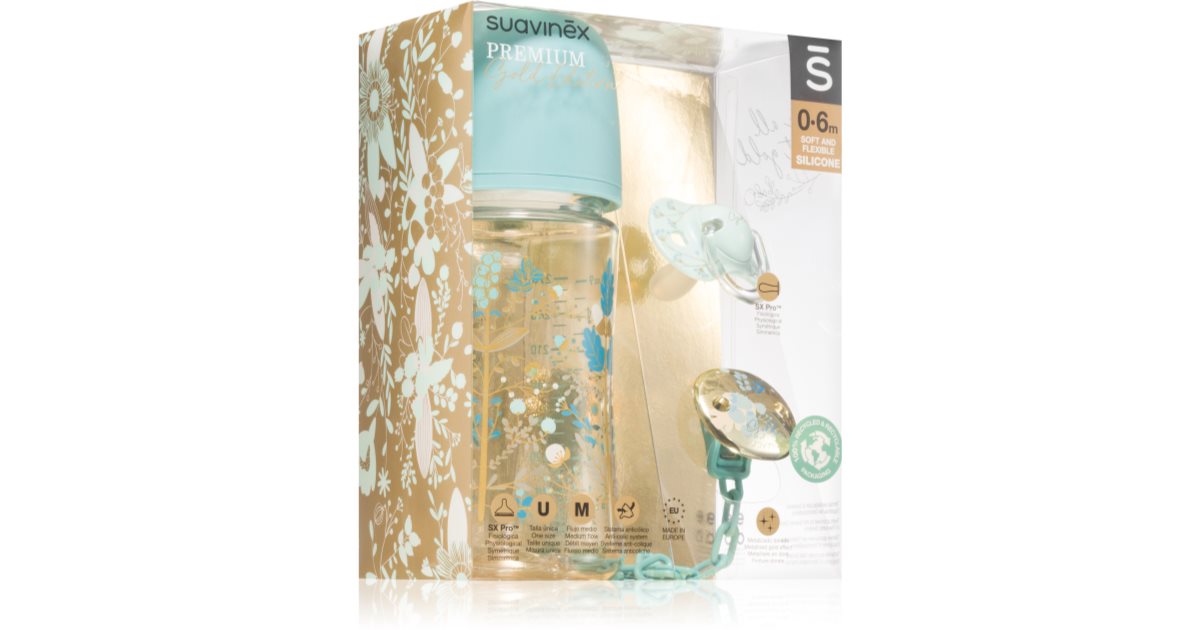 Suavinex Gold Premium Gift Set Blue Geschenkset für Babys notino ch