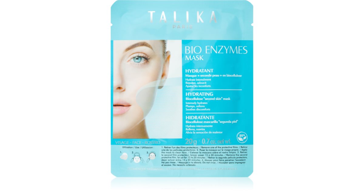 Talika Bio Enzymes Mask Hydrating Masque Hydratant En Tissu Notino Be