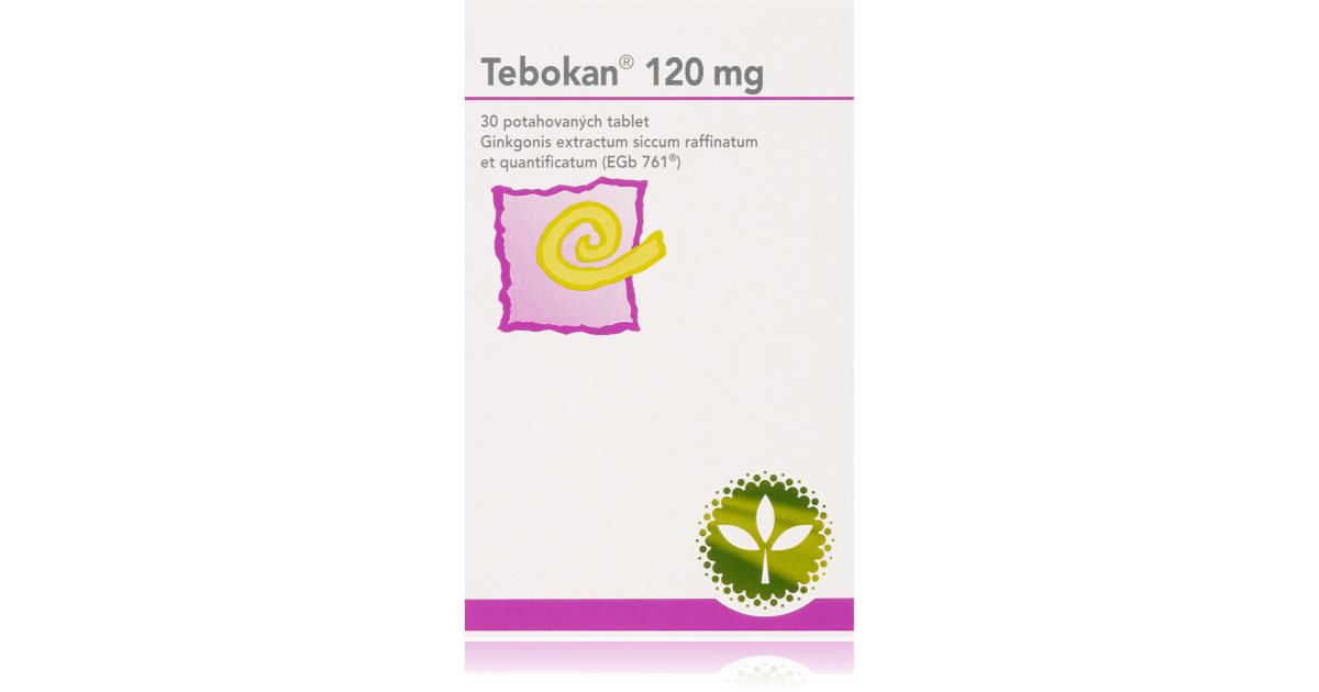 Tebokan Tebokan 120mg potahované tablety pro podporu paměti a