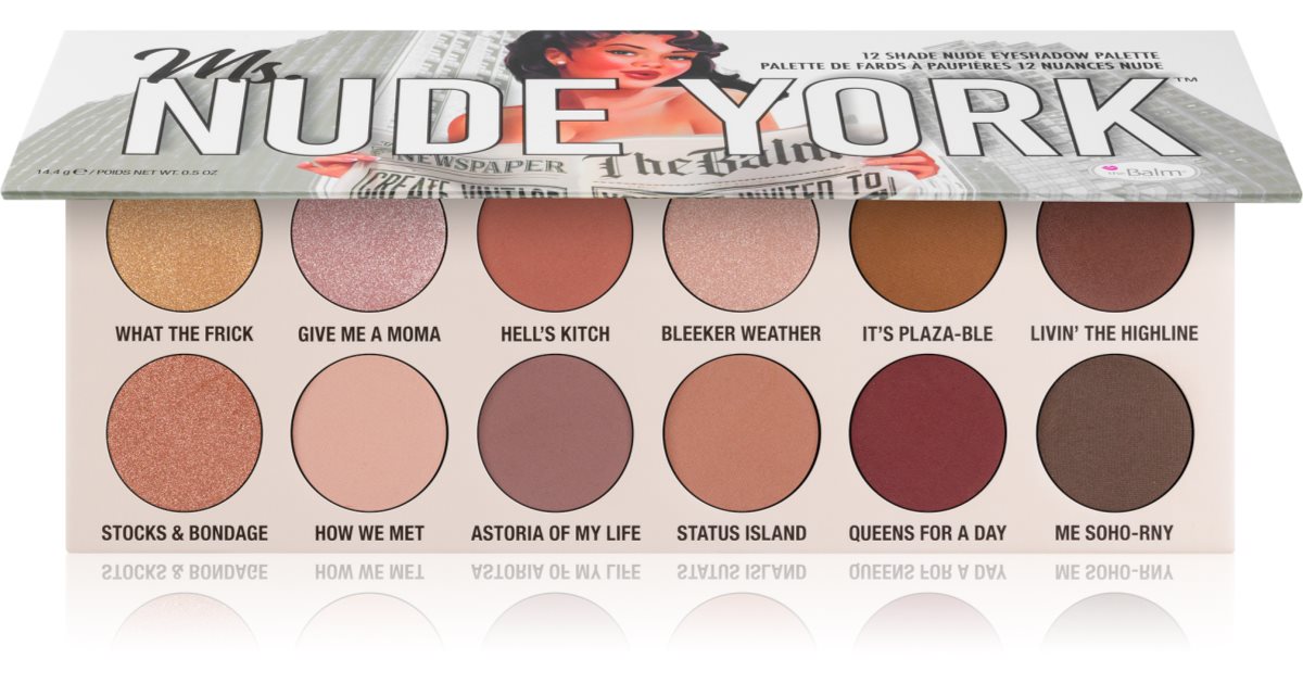 theBalm Ms Nude York paletka očních stínů notino cz