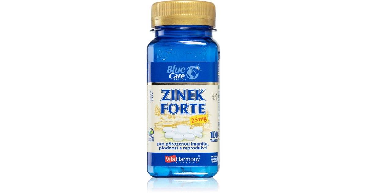 VitaHarmony Zinek Forte 25mg tablety pro podporu imunitního systému