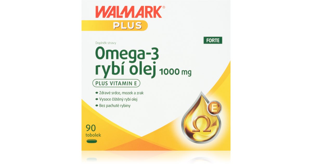 Walmark Omega 3 FORTE 1000mg rybí olej notino cz