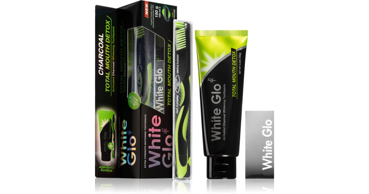 White Glo Total Mouth Detox Kit De Blanchiment Dentaire Notino Fr