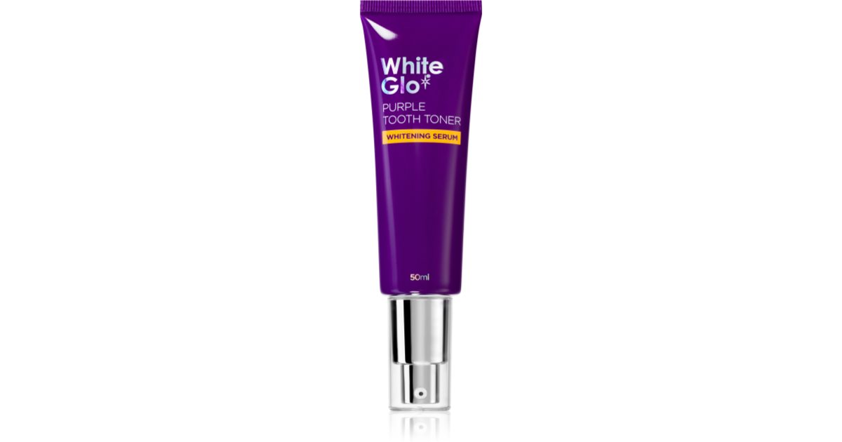 White Glo Purple Tooth Toner Whitening Serum bleichender Schaum für