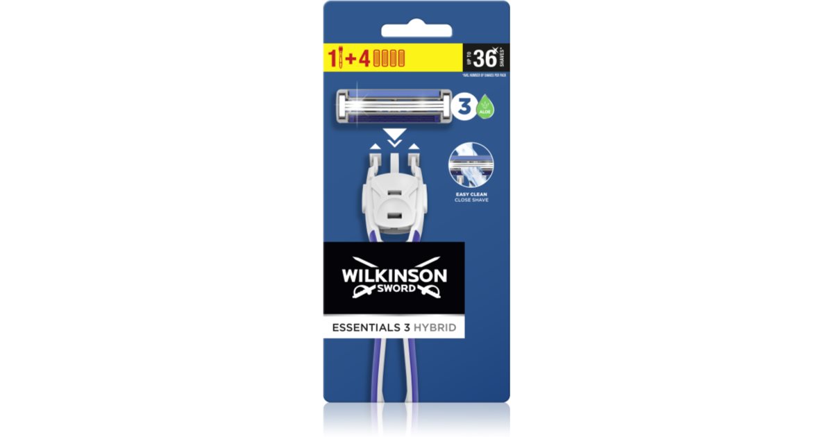 Wilkinson Sword Essentials 3 Hybrid rasoir tête de rechange notino be