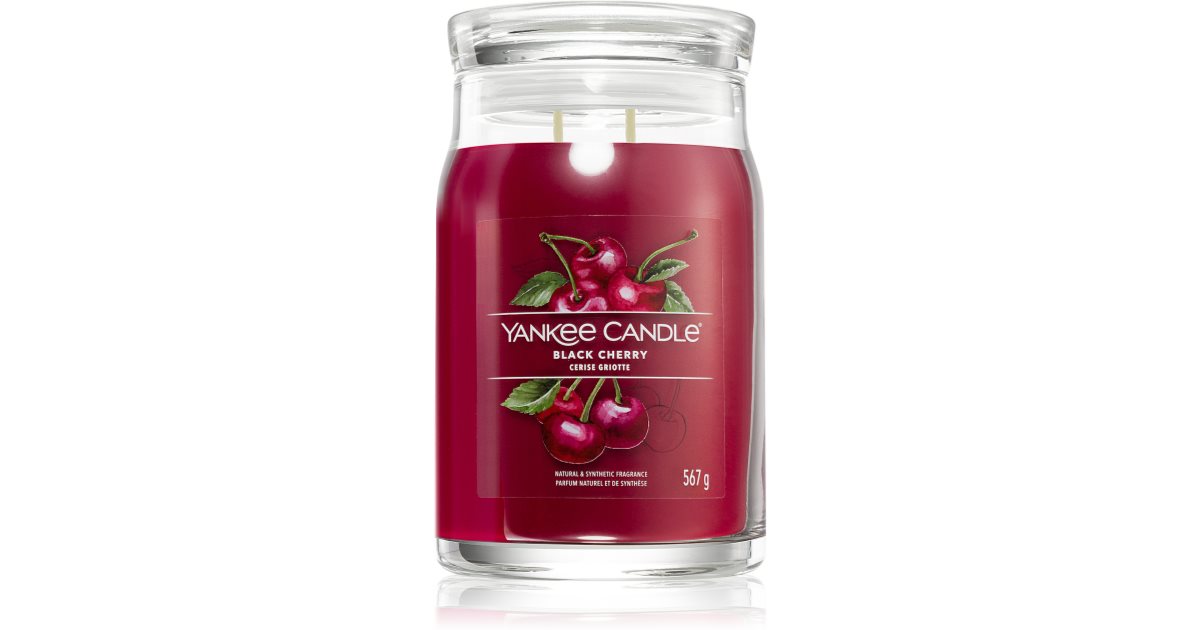 Yankee Candle Black Cherry Scented Candle Signature Notino Co Uk