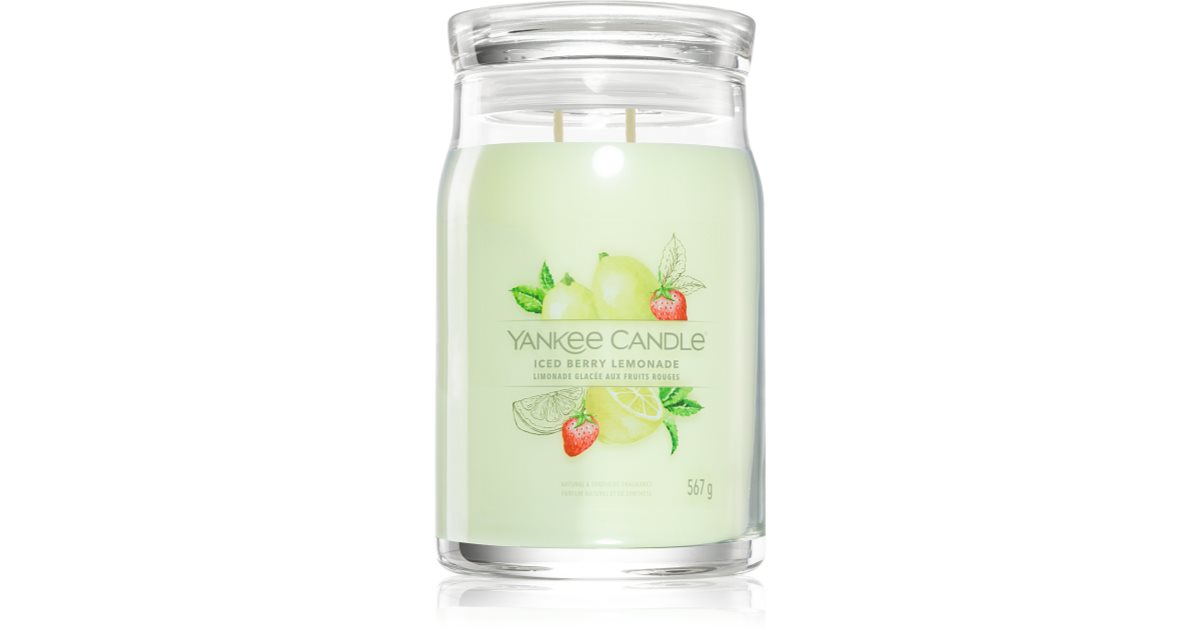 Yankee Candle Iced Berry Lemonade Bougie Parfum E Signature Notino Fr