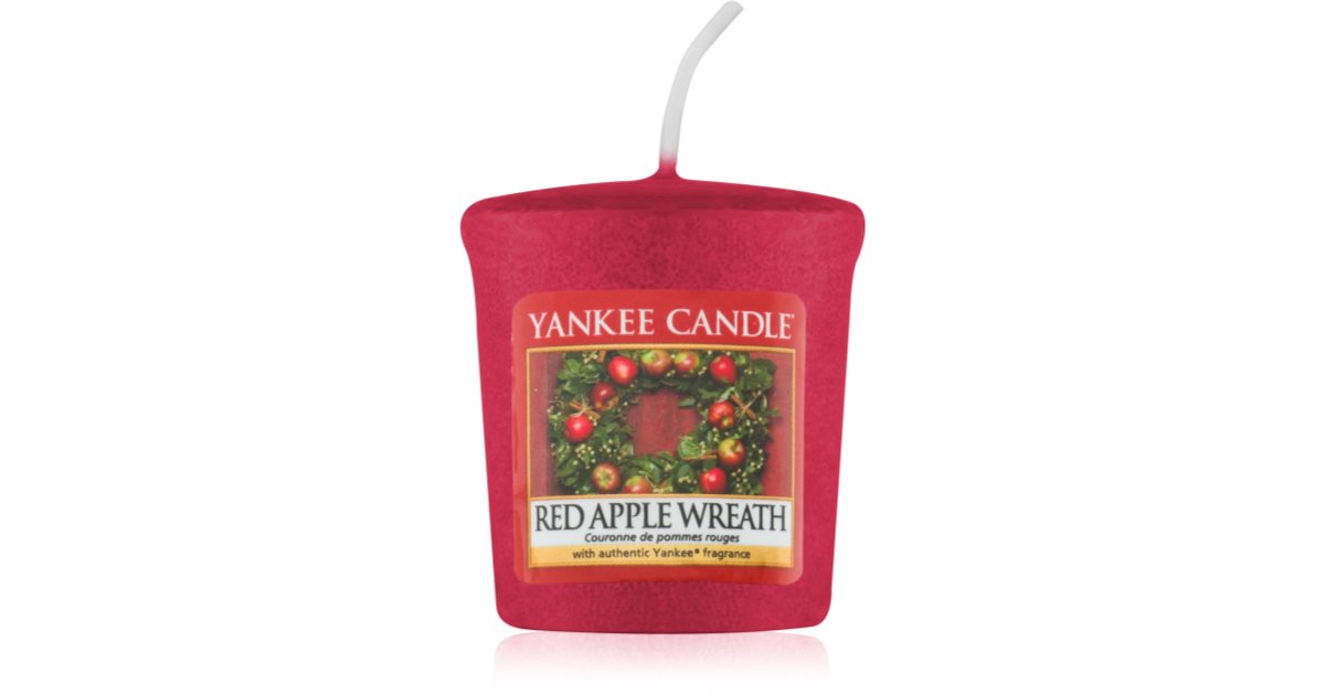 Yankee Candle Red Apple Wreath Votive Candle Notino Co Uk