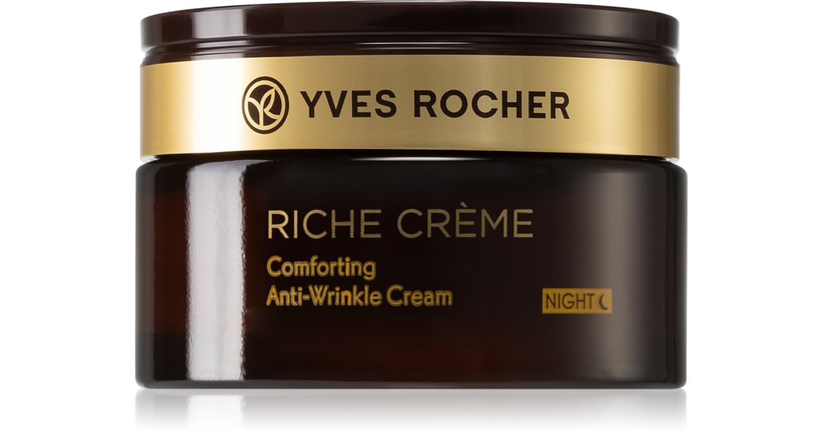 Yves Rocher Riche Créme night care with anti wrinkle effect notino co uk