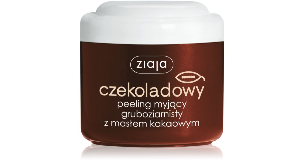 Ziaja Masło Kakaowe czekoladowy peeling myjący gruboziarnisty z masłem