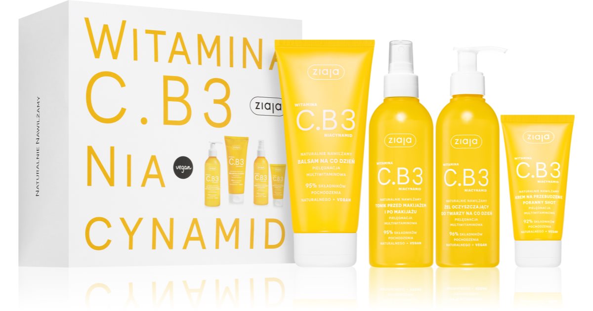 Ziaja Vitamin C B3 Niacinamide Coffret Cadeau Visage Et Corps Notino Fr