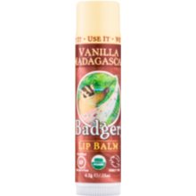 Badger Lip Balm Vanilla Madagascar – 4,2g, Mit Bio-Ölen & Bienenwachs, Vegan-freundlich