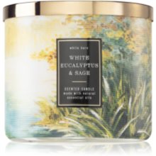 white eucalyptus and sage candle bath and body works