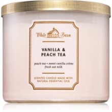 vanilla and peach tea candle bath and body works