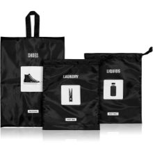 bagage Verlichting suspensie Notino Travel Collection Set of bags for shoes & laundry reisset van zakken  voor schoenen & wasgoed & vloeistoffen | notino.nl