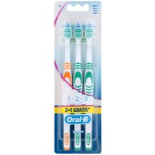 Oral B 1-2-3 Classic Care Medium Toothbrushes 3 Pcs | Notino.dk