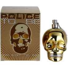 police aftershave gold skull