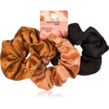 Scrunchie Lot de 3 chouchous en velours vert - Élastiques à