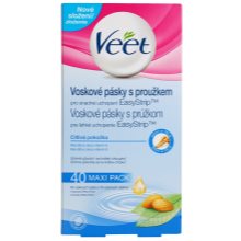 Veet Easy-Strip Bandes De Cire Pour épilation Pour Peaux Sensibles ...