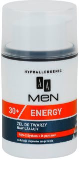 AA Cosmetics Men Energy 30+ hydratační pleťový gel s osvěžujícím účinkem