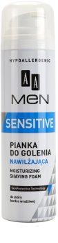 AA Cosmetics Men Sensitive pěna na holení s hydratačním účinkem