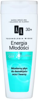 AA Cosmetics Age Technology Youthful Vitality odličovací micelární voda 30+