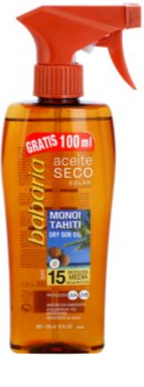 Babaria Sun Aceite Solar suchý olej na opaľovanie SPF 15