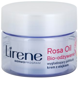 Lirene Essential Oils Rose výživný vyhladzujúci krém pre zrelú pleť