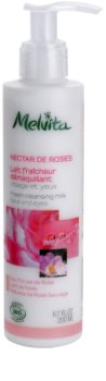 Melvita Nectar de Roses osviežujúce čistiace pleťové mlieko