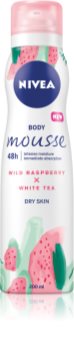 Nivea Wild Raspberry & White Tea rozmaznávajúca telová pena pre intenzívnu hydratáciu