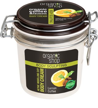 Organic Shop Body Sculpting Lemon Coffee jemný telový krém s remodelujúcim účinkom