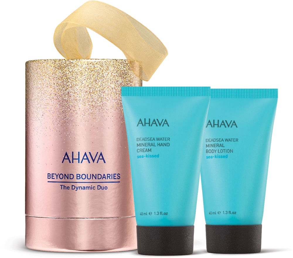 Набор косметики AHAVA Beyond Boundaries The Dynamic Duo: крем для рук и молочко для тела, подарочный