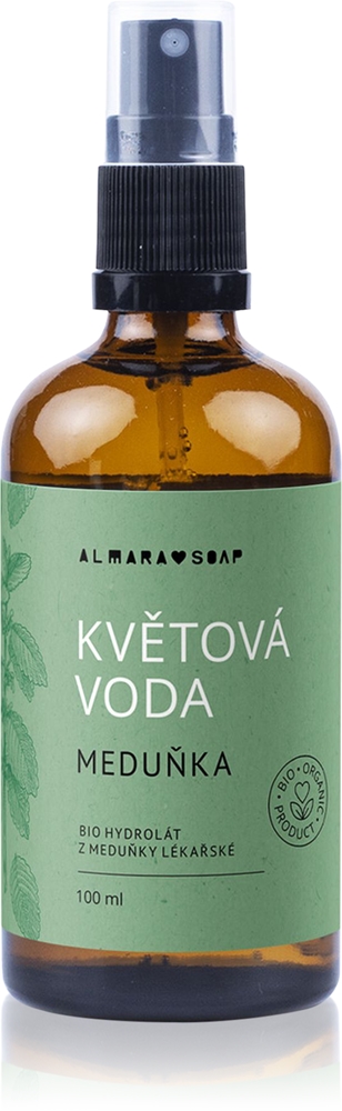 Тоник для лица Almara Soap Floral Water Lemon balm для сухой кожи, с гидролатом мелиссы, 100 мл