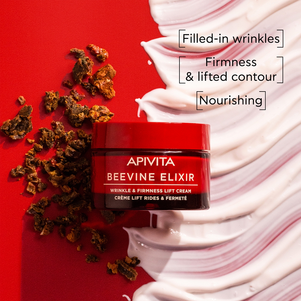 Набор для лица Apivita Beevine Elixir, лифтинг-крем 50 мл, лифтинг-сыворотка 10 мл и крем для глаз и губ 5 мл — фото 2