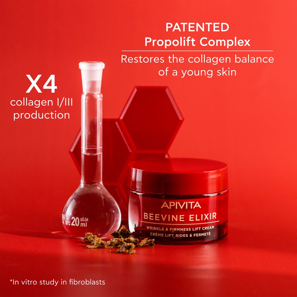 Набор для лица Apivita Beevine Elixir, лифтинг-крем 50 мл, лифтинг-сыворотка 10 мл и крем для глаз и губ 5 мл — фото 4
