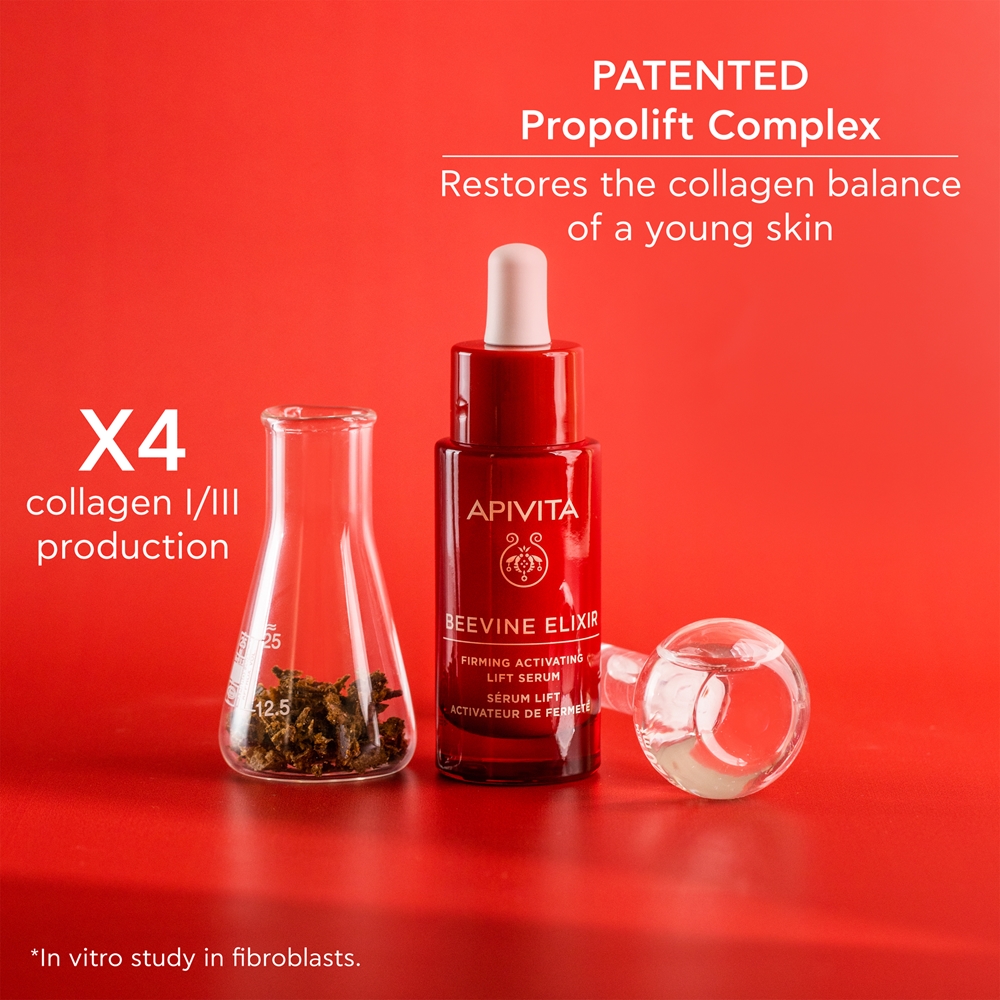 Набор для лица Apivita Beevine Elixir, лифтинг-крем 50 мл, лифтинг-сыворотка 10 мл и крем для глаз и губ 5 мл — фото 7