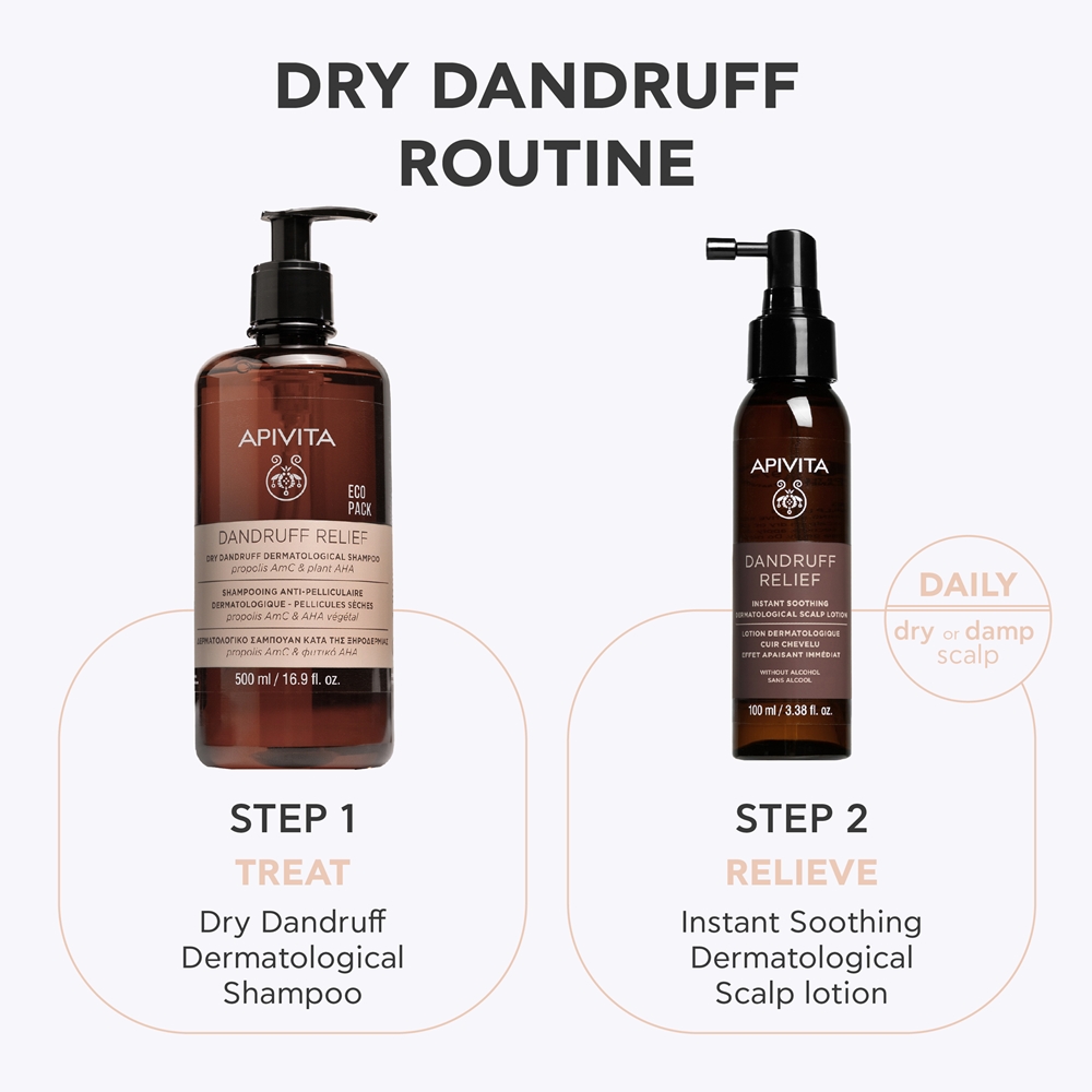 Apivita Dandruff Relief Dry Dandruff Dermatological Shampoo anti ...