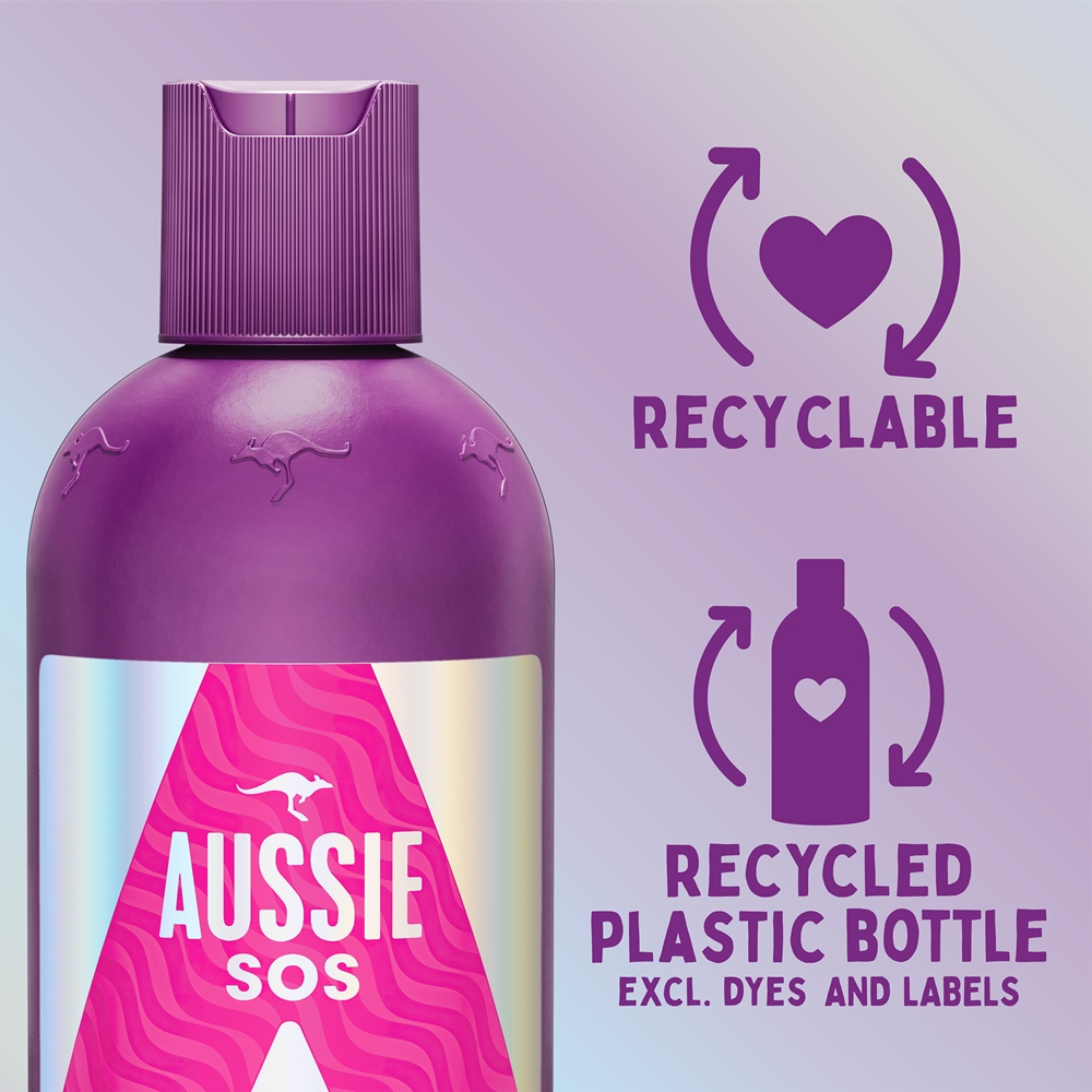 Aussie SOS Repair Revive nourishing shampoo for stressed hair and scalp ...