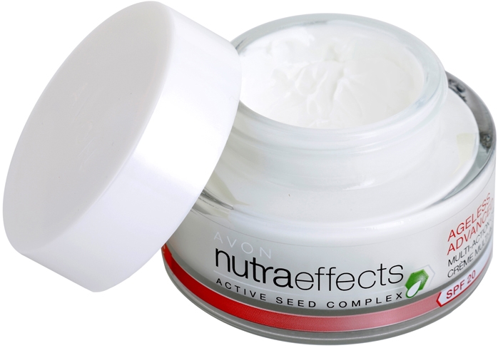 Crème Contour Des Yeux Avon Nutra Effects Ageless - 15 Ml, Hydratante, Aux Extraits De Grenade Et Pomme, Neuf