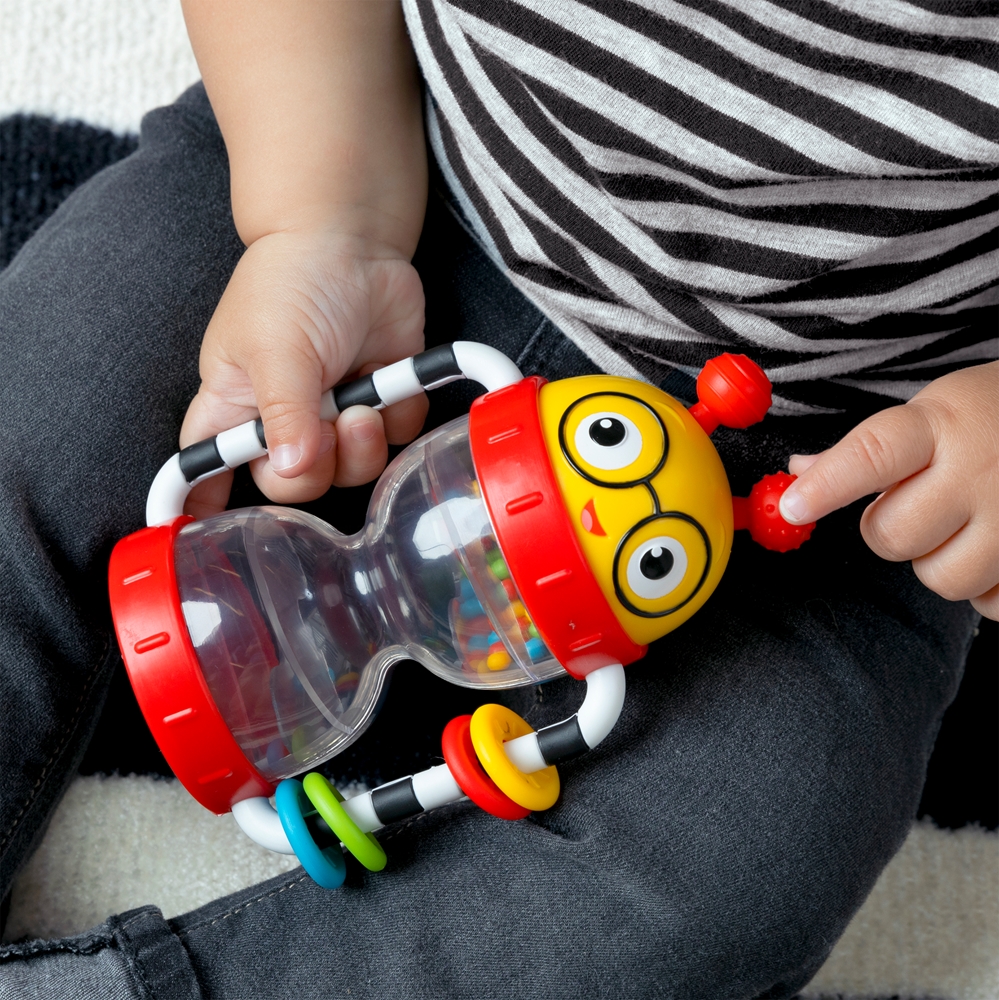 Canpol Babies BabiesBoo Sensory Ball Knijpspeeltje Met Contrasterende Kleuren Met Rammelaar