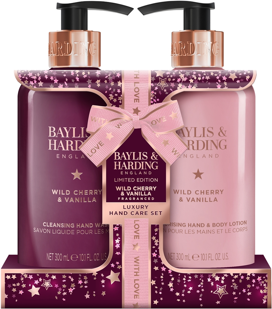 Baylis & Harding Wild Cherry & Vanilla - Подарочный набор для рук Baylis Harding Wild Cherry Vanilla Luxury Hand Care, мыло и крем