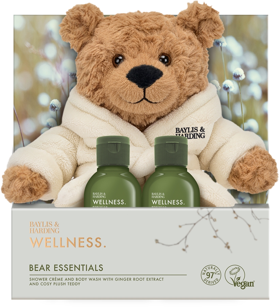 Baylis & Harding Wellness. Energise - Подарочный набор для тела Baylis Harding Wellness. Energise Bundle of Calm, с плюшевой игрушкой