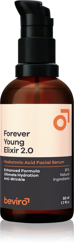 Сыворотка для лица Beviro Forever Young Elixir мужская, против морщин, с гиалуроновой кислотой, 50 мл