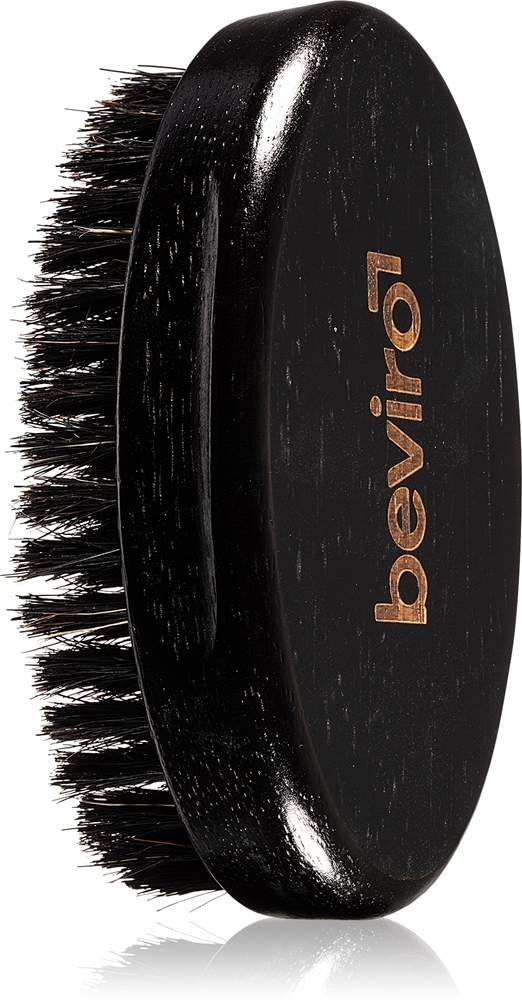 Щётка для бороды Beviro Wood Beard Brush, из натуральной щетины кабана, с деревянной ручкой — фото 2