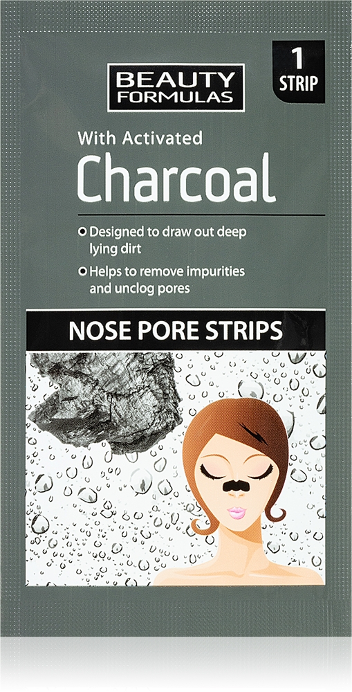 Beauty Formulas Charcoal Nose Pore Strips Against Blackheads notino.ie